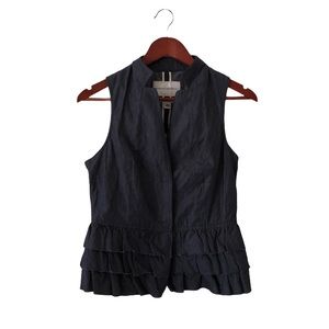 NWT banana republic denim ruffle vest